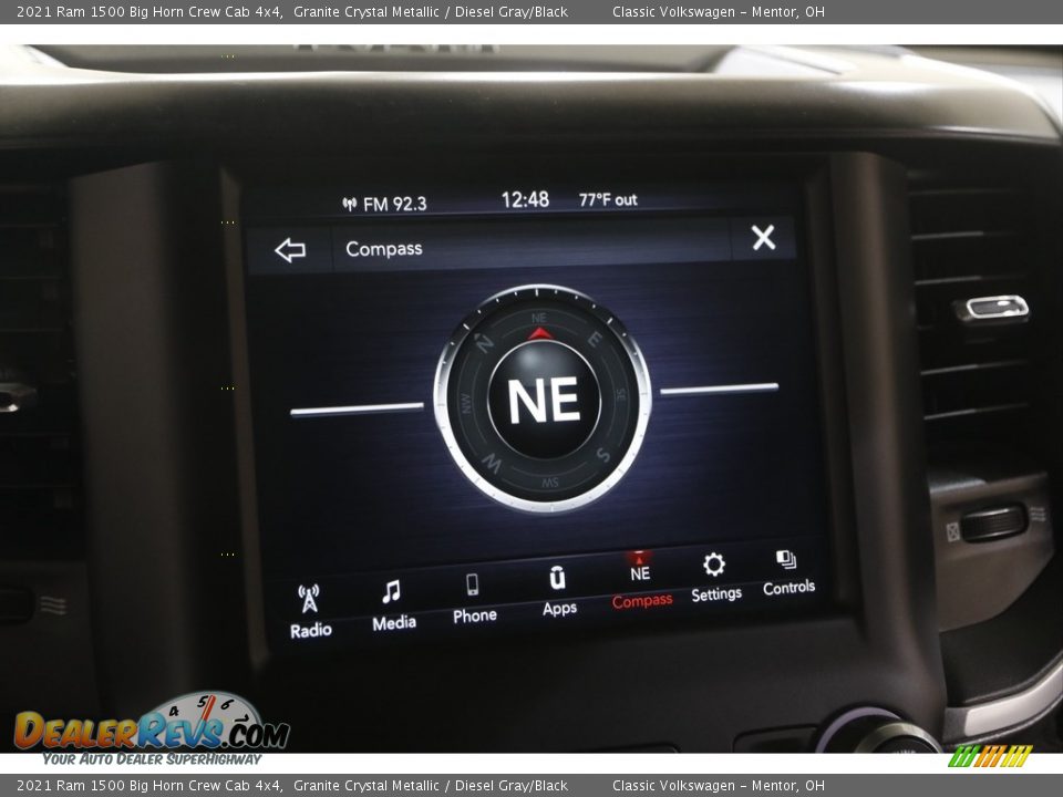 2021 Ram 1500 Big Horn Crew Cab 4x4 Granite Crystal Metallic / Diesel Gray/Black Photo #12