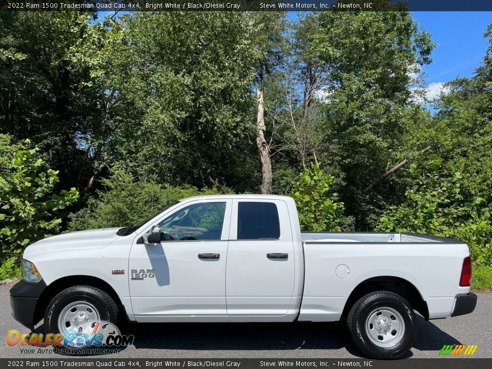 2022 Ram 1500 Tradesman Quad Cab 4x4 Bright White / Black/Diesel Gray Photo #1