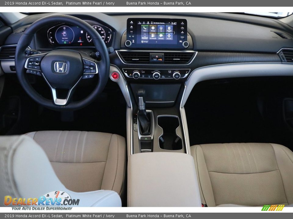 2019 Honda Accord EX-L Sedan Platinum White Pearl / Ivory Photo #16