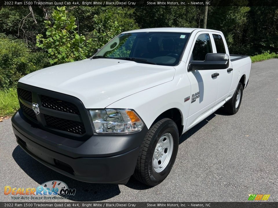 2022 Ram 1500 Tradesman Quad Cab 4x4 Bright White / Black/Diesel Gray Photo #2