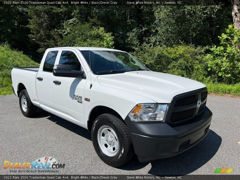 2022 Ram 1500 Tradesman Quad Cab 4x4 Bright White / Black/Diesel Gray Photo #4