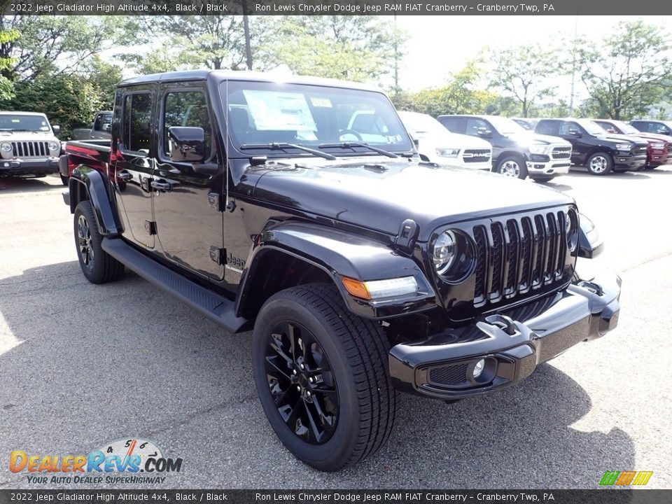 2022 Jeep Gladiator High Altitude 4x4 Black / Black Photo #7