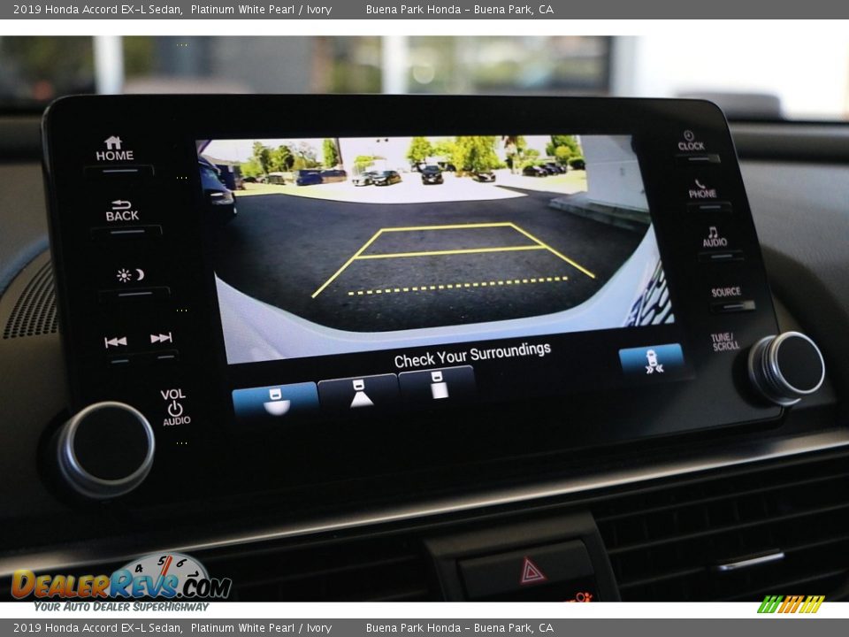 2019 Honda Accord EX-L Sedan Platinum White Pearl / Ivory Photo #22