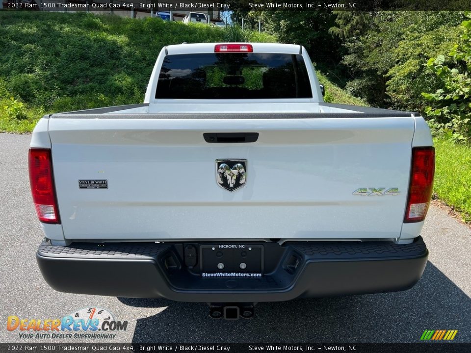 2022 Ram 1500 Tradesman Quad Cab 4x4 Bright White / Black/Diesel Gray Photo #7