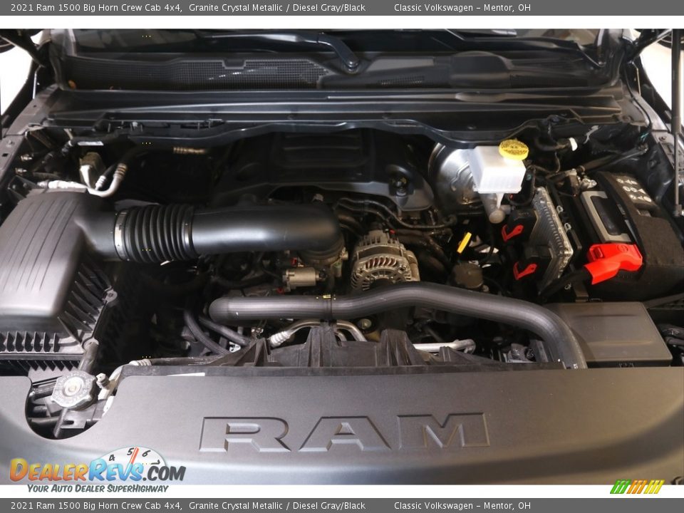 2021 Ram 1500 Big Horn Crew Cab 4x4 Granite Crystal Metallic / Diesel Gray/Black Photo #22