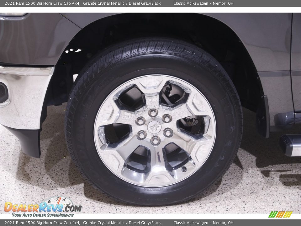 2021 Ram 1500 Big Horn Crew Cab 4x4 Granite Crystal Metallic / Diesel Gray/Black Photo #23