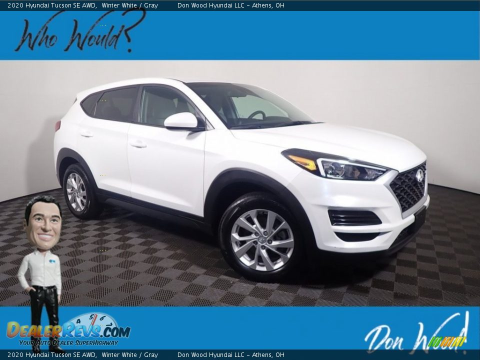 2020 Hyundai Tucson SE AWD Winter White / Gray Photo #1