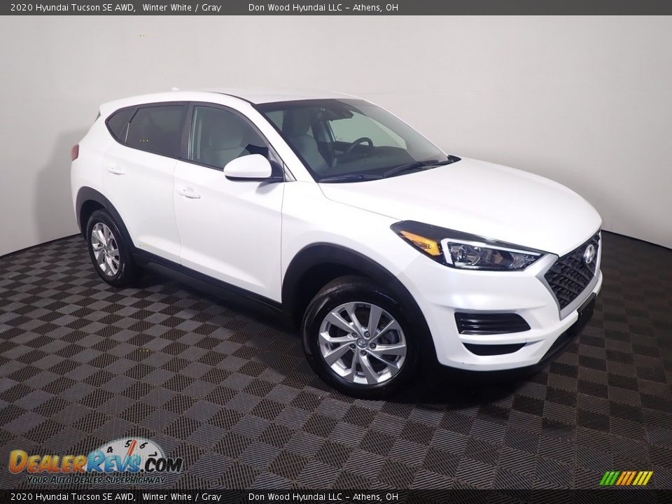 2020 Hyundai Tucson SE AWD Winter White / Gray Photo #3
