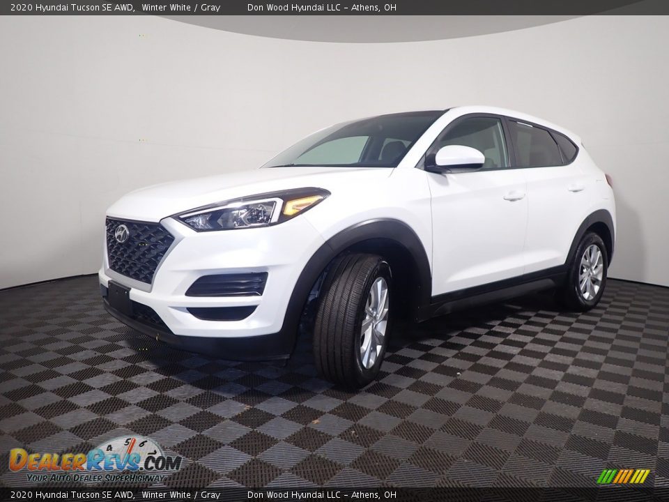 2020 Hyundai Tucson SE AWD Winter White / Gray Photo #8