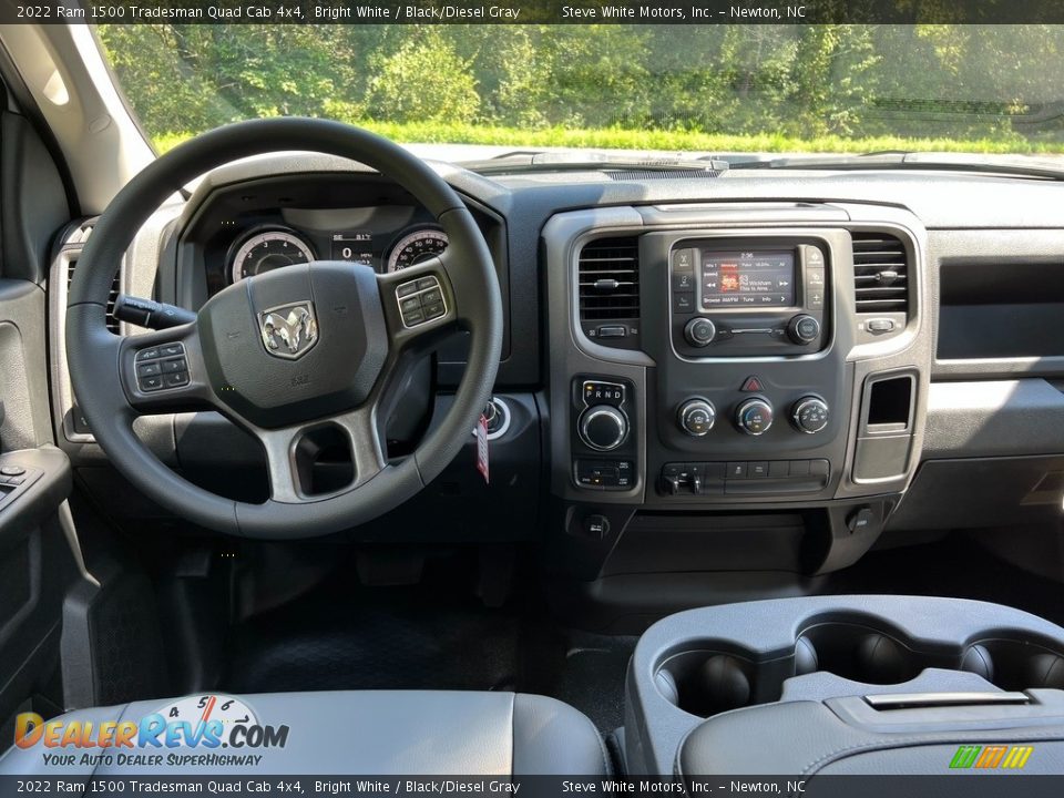 2022 Ram 1500 Tradesman Quad Cab 4x4 Bright White / Black/Diesel Gray Photo #17