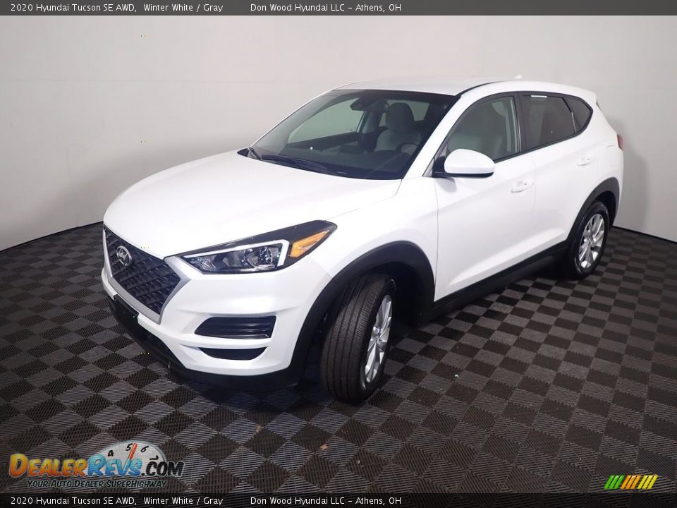 2020 Hyundai Tucson SE AWD Winter White / Gray Photo #9