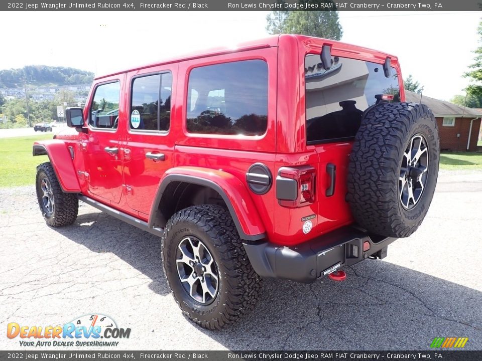2022 Jeep Wrangler Unlimited Rubicon 4x4 Firecracker Red / Black Photo #3