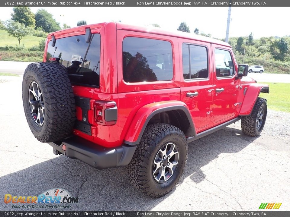 2022 Jeep Wrangler Unlimited Rubicon 4x4 Firecracker Red / Black Photo #5