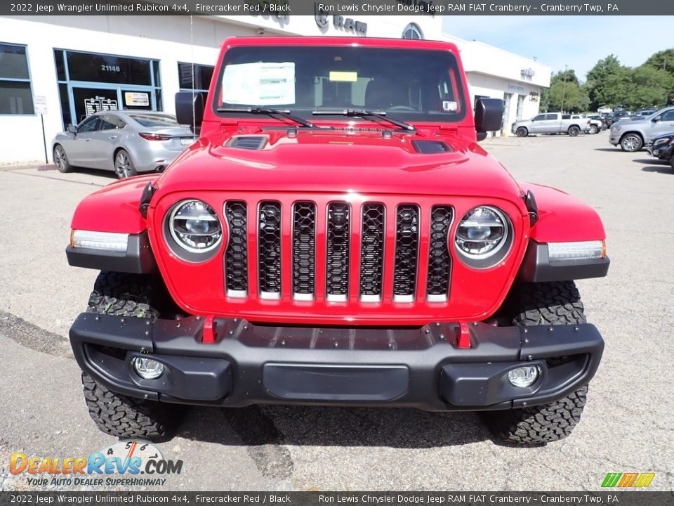 2022 Jeep Wrangler Unlimited Rubicon 4x4 Firecracker Red / Black Photo #8