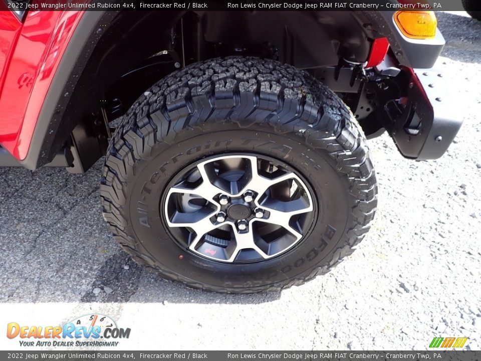 2022 Jeep Wrangler Unlimited Rubicon 4x4 Firecracker Red / Black Photo #9