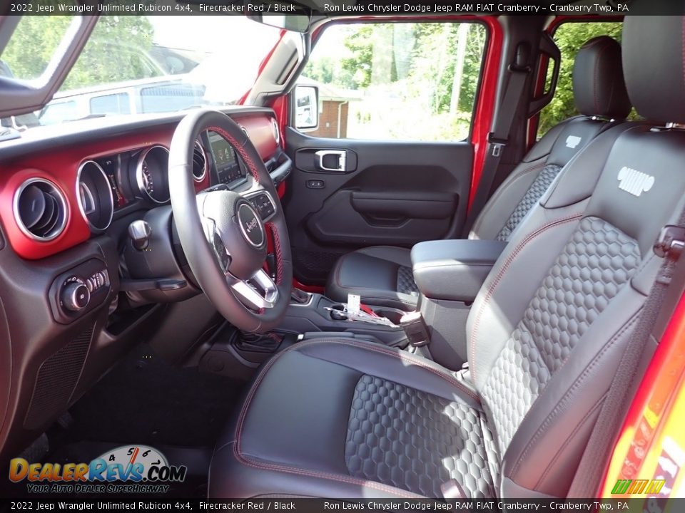 2022 Jeep Wrangler Unlimited Rubicon 4x4 Firecracker Red / Black Photo #14