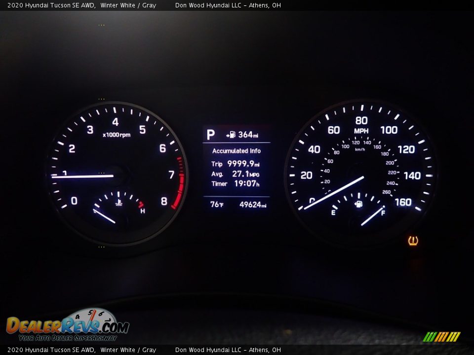 2020 Hyundai Tucson SE AWD Winter White / Gray Photo #28