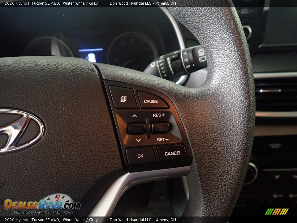 2020 Hyundai Tucson SE AWD Winter White / Gray Photo #30