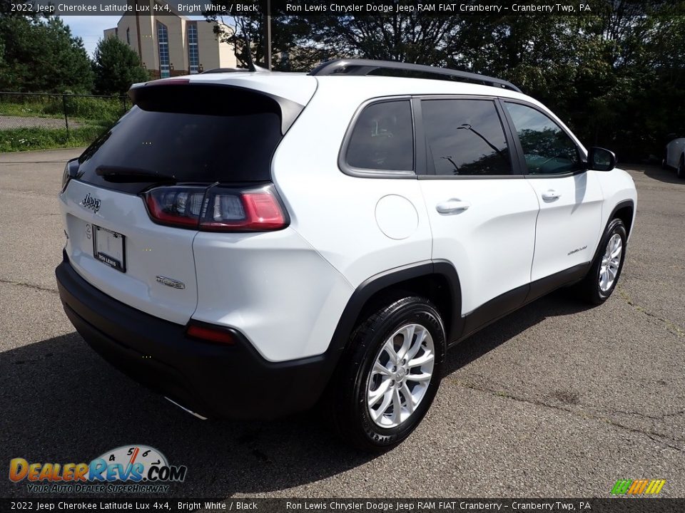 2022 Jeep Cherokee Latitude Lux 4x4 Bright White / Black Photo #5