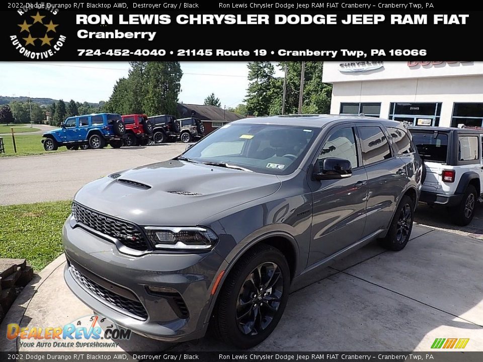 2022 Dodge Durango R/T Blacktop AWD Destroyer Gray / Black Photo #1