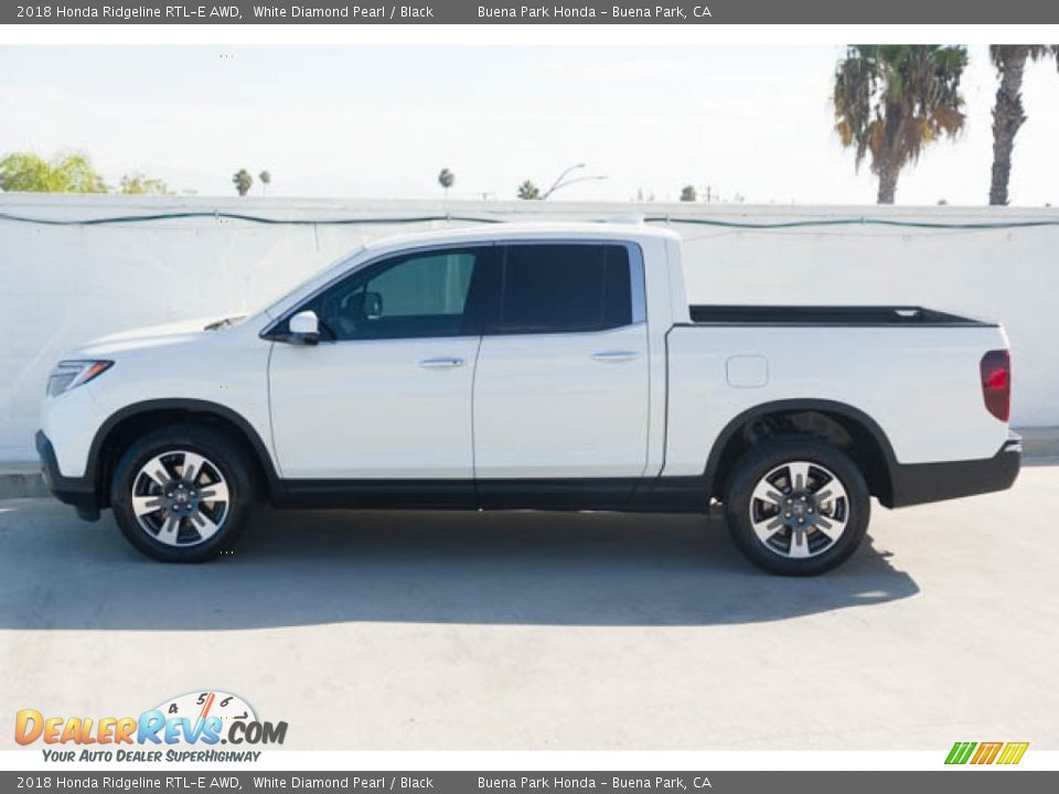 White Diamond Pearl 2018 Honda Ridgeline RTL-E AWD Photo #8