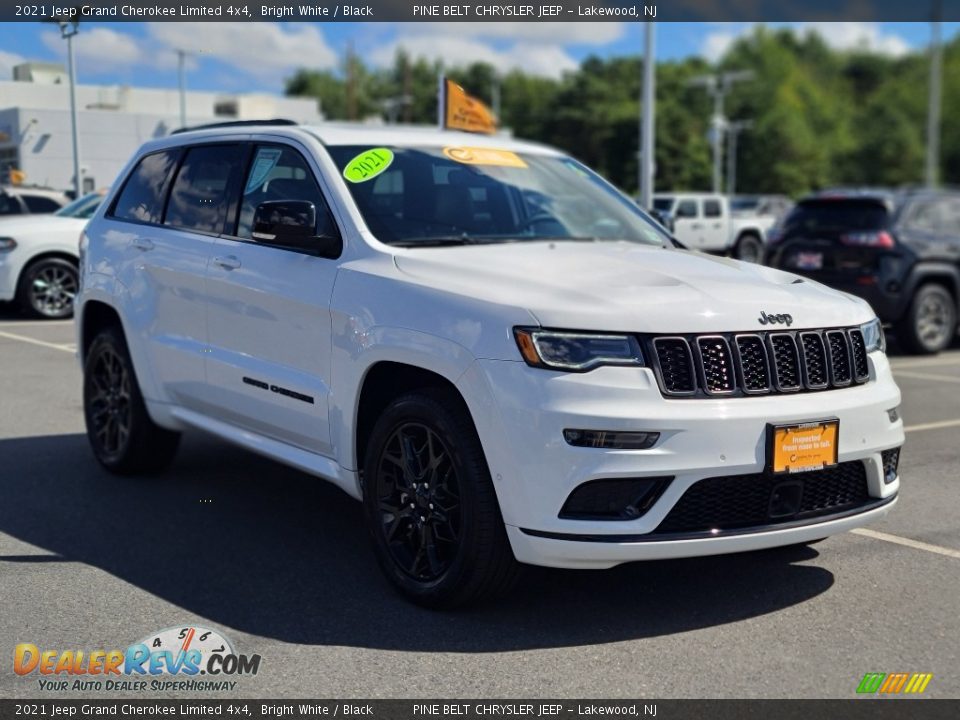 2021 Jeep Grand Cherokee Limited 4x4 Bright White / Black Photo #24