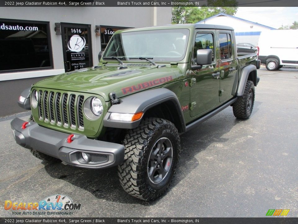 2022 Jeep Gladiator Rubicon 4x4 Sarge Green / Black Photo #2