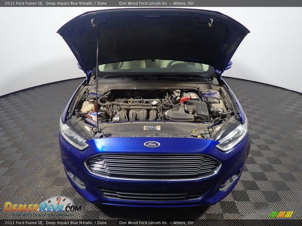 2013 Ford Fusion SE Deep Impact Blue Metallic / Dune Photo #5