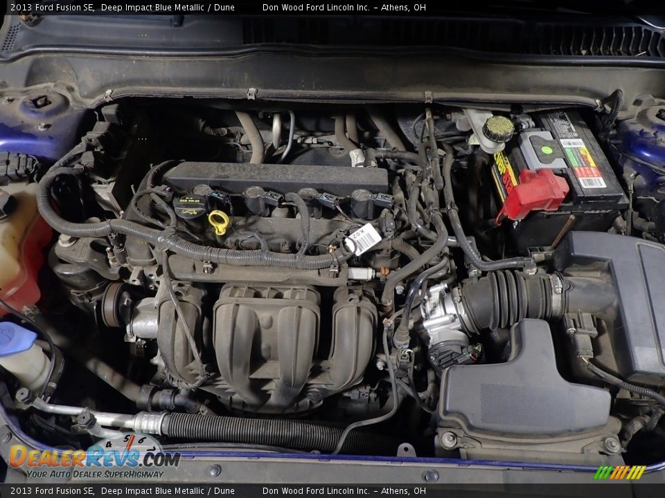 2013 Ford Fusion SE Deep Impact Blue Metallic / Dune Photo #6