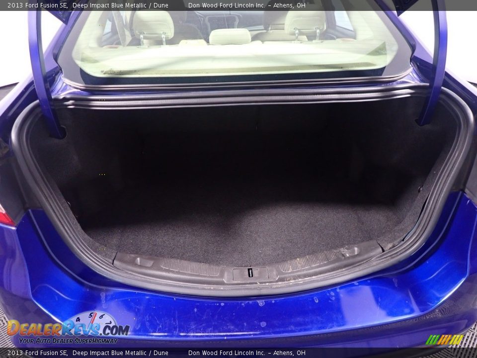 2013 Ford Fusion SE Deep Impact Blue Metallic / Dune Photo #14