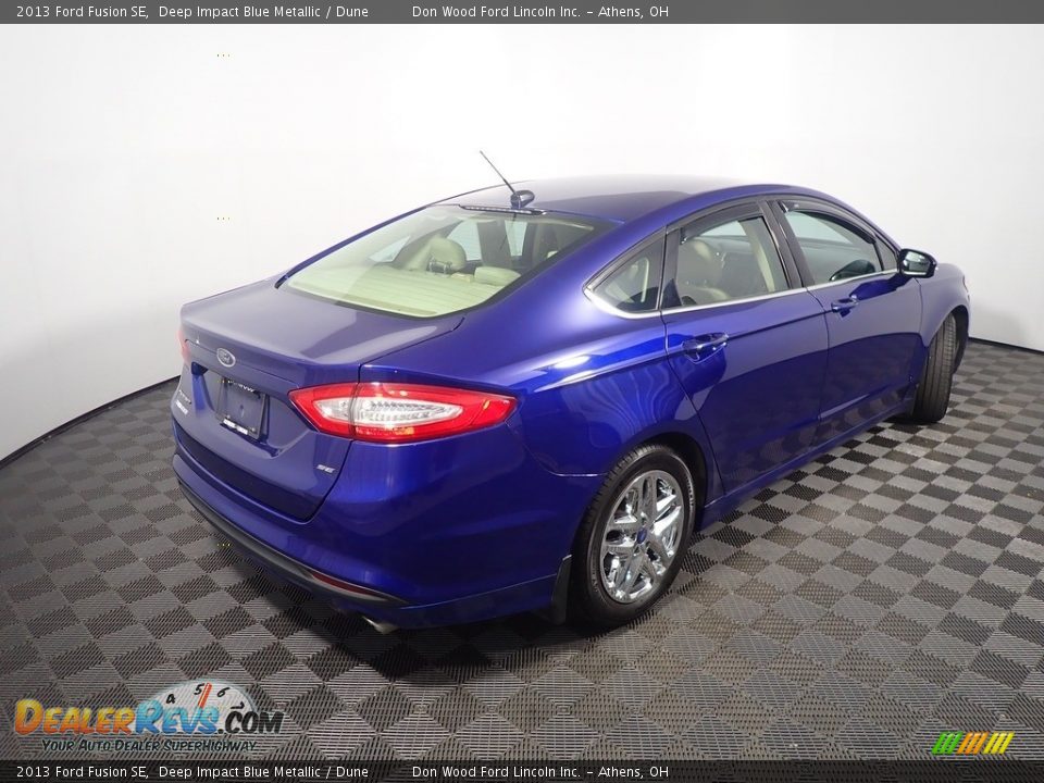 2013 Ford Fusion SE Deep Impact Blue Metallic / Dune Photo #16
