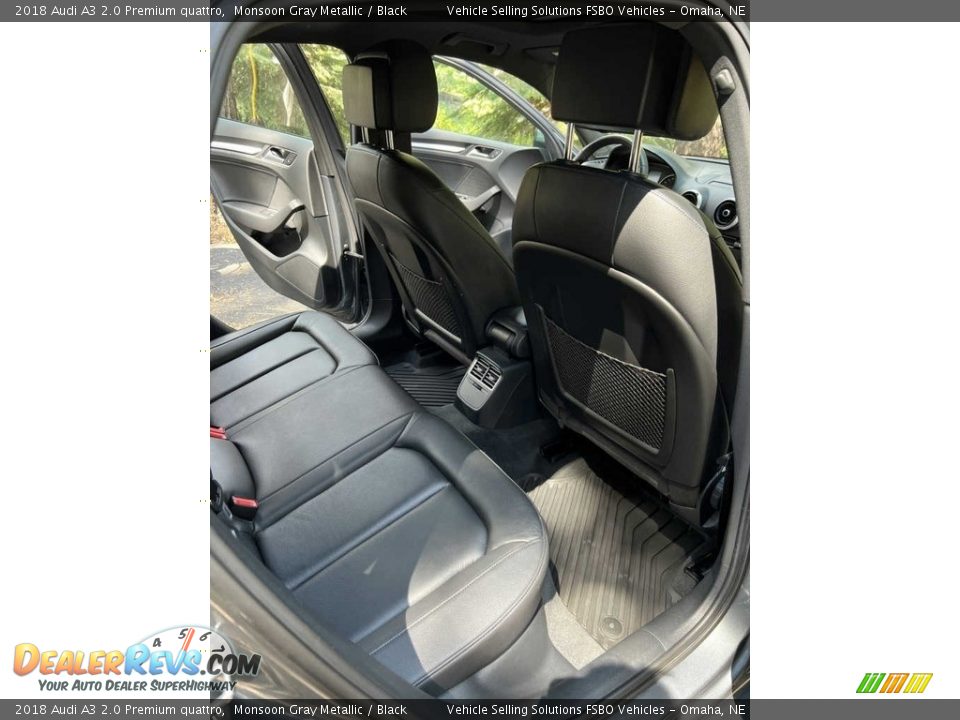 2018 Audi A3 2.0 Premium quattro Monsoon Gray Metallic / Black Photo #14