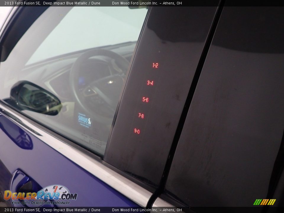 2013 Ford Fusion SE Deep Impact Blue Metallic / Dune Photo #19