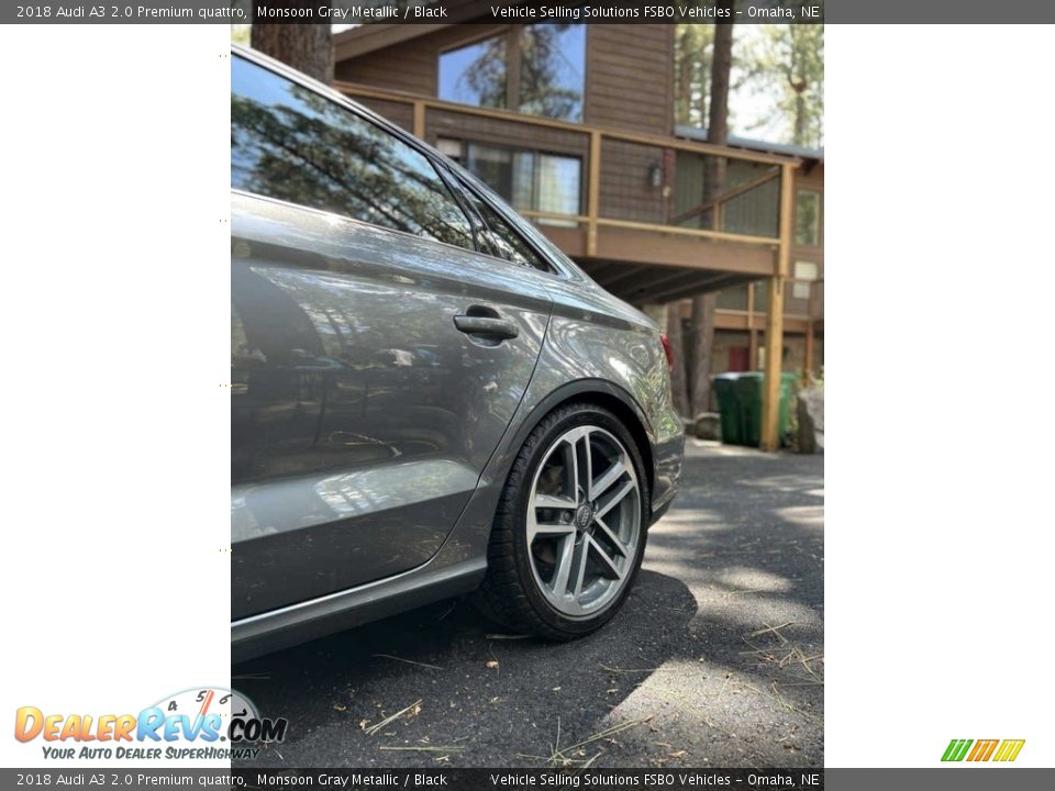 2018 Audi A3 2.0 Premium quattro Monsoon Gray Metallic / Black Photo #19