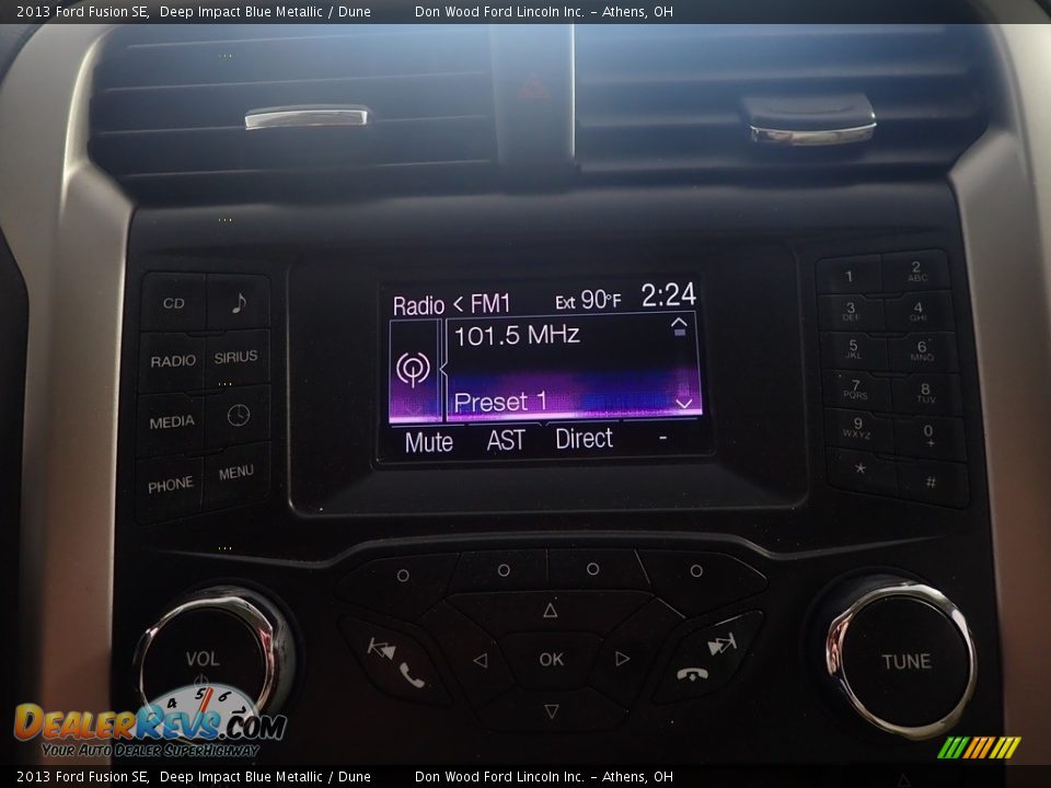 2013 Ford Fusion SE Deep Impact Blue Metallic / Dune Photo #26