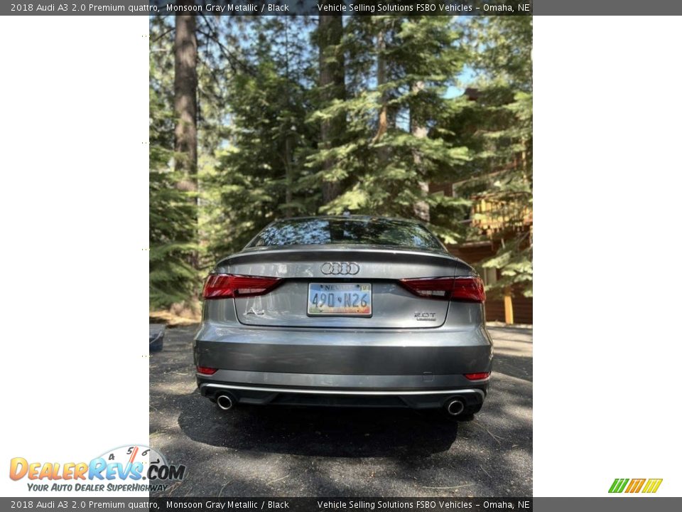 2018 Audi A3 2.0 Premium quattro Monsoon Gray Metallic / Black Photo #20