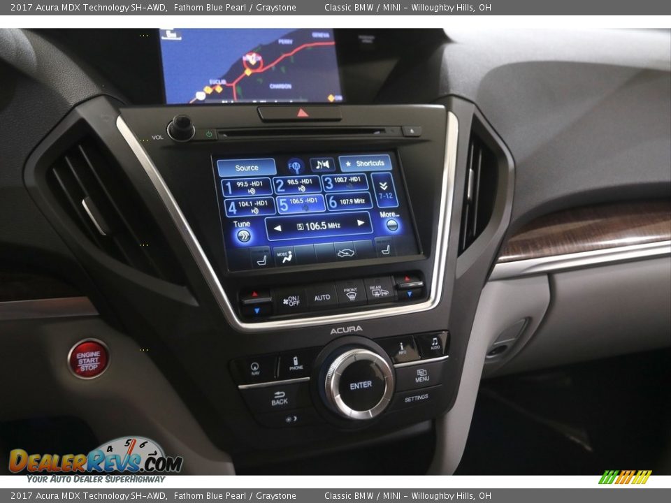 Controls of 2017 Acura MDX Technology SH-AWD Photo #14