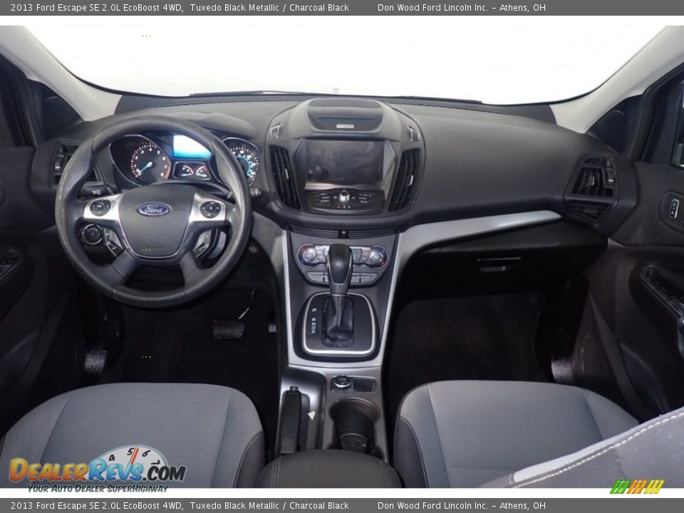 2013 Ford Escape SE 2.0L EcoBoost 4WD Tuxedo Black Metallic / Charcoal Black Photo #27