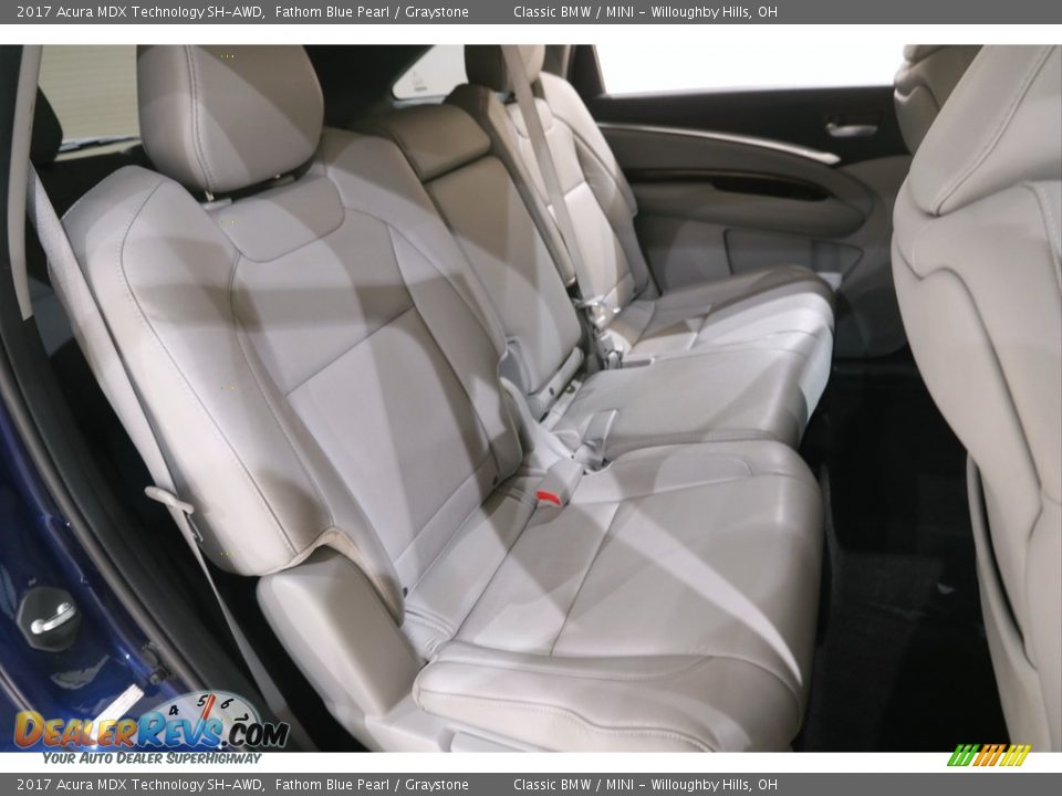 Rear Seat of 2017 Acura MDX Technology SH-AWD Photo #18