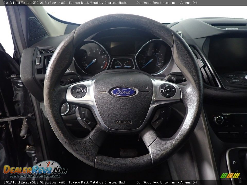 2013 Ford Escape SE 2.0L EcoBoost 4WD Tuxedo Black Metallic / Charcoal Black Photo #30