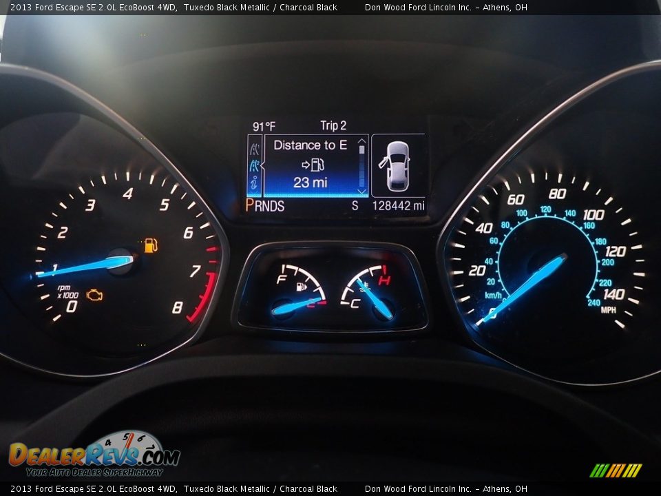 2013 Ford Escape SE 2.0L EcoBoost 4WD Tuxedo Black Metallic / Charcoal Black Photo #31
