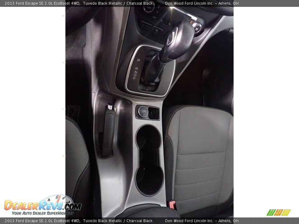 2013 Ford Escape SE 2.0L EcoBoost 4WD Tuxedo Black Metallic / Charcoal Black Photo #35