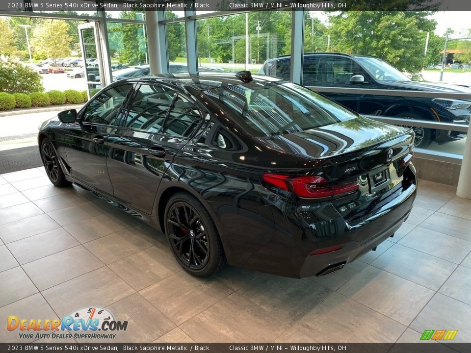 2023 BMW 5 Series 540i xDrive Sedan Black Sapphire Metallic / Black Photo #2