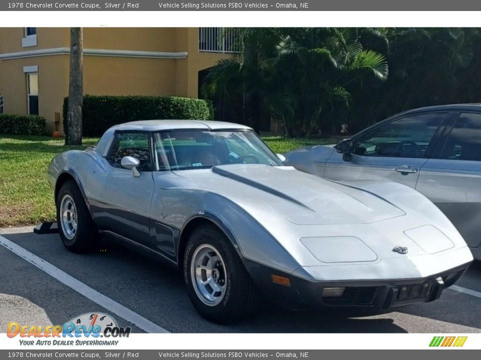 1978 Chevrolet Corvette Coupe Silver / Red Photo #1