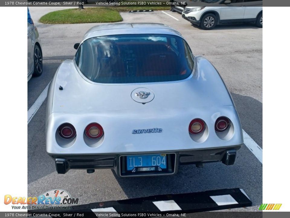 1978 Chevrolet Corvette Coupe Silver / Red Photo #5