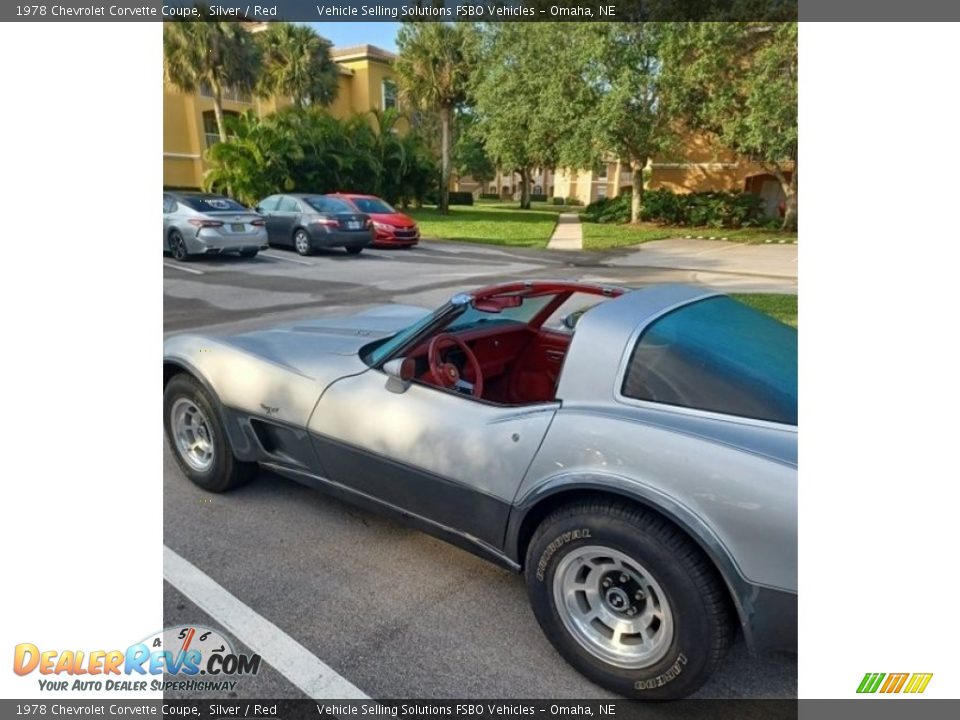 1978 Chevrolet Corvette Coupe Silver / Red Photo #6