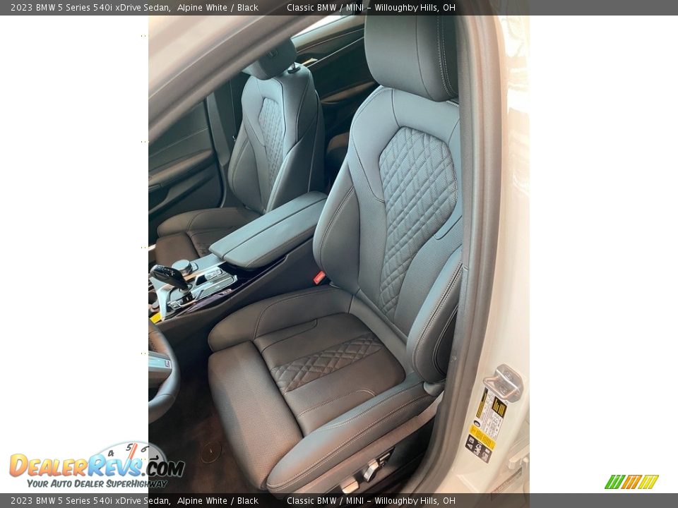 Front Seat of 2023 BMW 5 Series 540i xDrive Sedan Photo #4