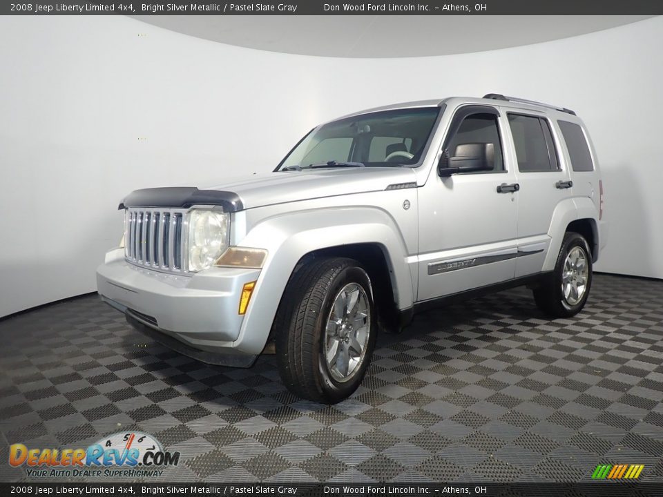 2008 Jeep Liberty Limited 4x4 Bright Silver Metallic / Pastel Slate Gray Photo #8