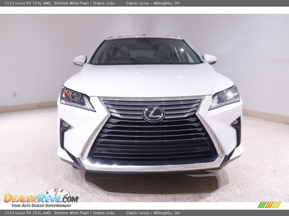 2019 Lexus RX 350L AWD Eminent White Pearl / Stratus Gray Photo #2