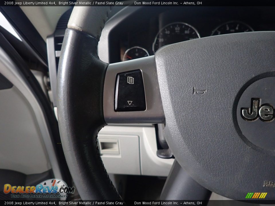 2008 Jeep Liberty Limited 4x4 Bright Silver Metallic / Pastel Slate Gray Photo #28